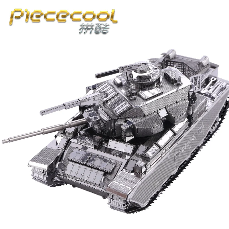 

Piececool 3D Metal Puzzle Figure Toy CENTURION AFV TANK model 3D Puzzle Models toys DIY laser cut hand jigsaw Sets For Children