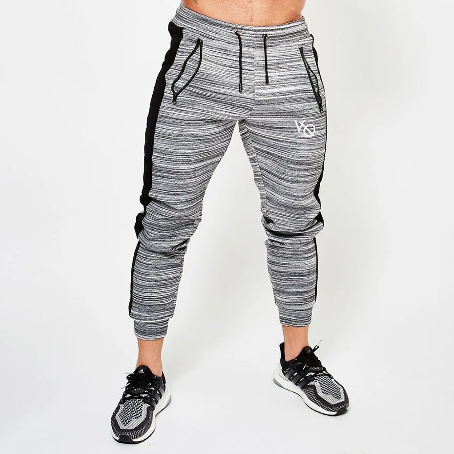 

Mens Joggers Casual Pants Fitness Men Sportswear Tracksuit Bottoms Skinny Sweatpants Trousers Black Gyms Jogger Track Pants