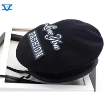 Взрослый фетровый берет зимний Алфавит шапка грибовидной формы шерстяной берет