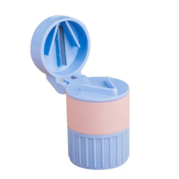 

4 In 1 Portable pill dispenser case pill storage box Medicine organizer for broken mill Drug holder