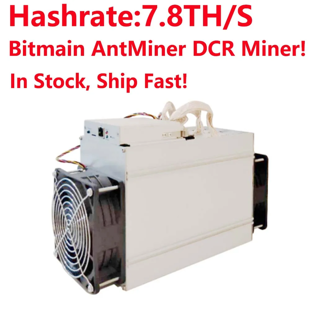 

Newest DCR Miner Bitmain AntMiner DR3 Blake(14r) ASIC Miner 7.8TH/S better than Innosilicon D9 and FFminer In stock, ship fast!