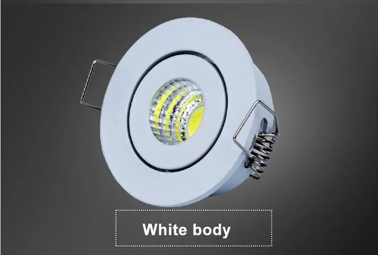 3 Вт светодиодный мини COB вниз светильник светодиодный с регулируемой яркостью утопленные точечные потолочные светильники вырезанное отверстие 42 мм черный для ванной комнаты/шкафа/кухни светильник
