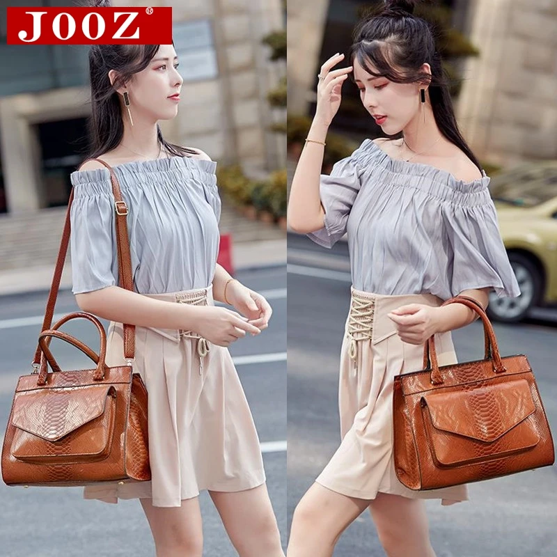JOOZ Новая модная женская сумка Luxe cuir Serpentine женские кожаные сумки с мешочком