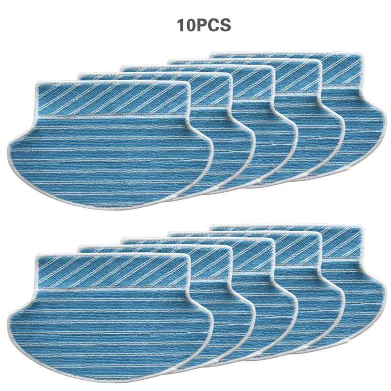 10 шт/партия робот пылесос запасные части эффективная ткань для уборки Швабра набор одежды для Proscenic 680T 780T 790T - Цвет: 10 PCS