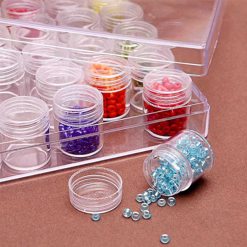 2018Diamond Painting Boxes Mini 30 Grids Rhinestone Gems Plastic Box