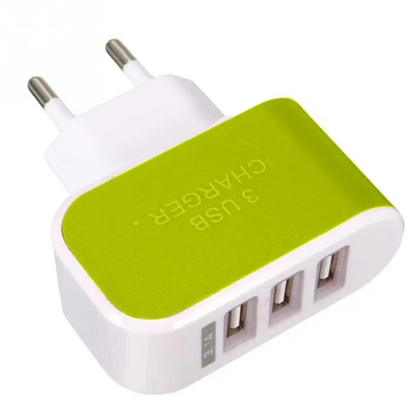 

Universal 5V 3.1A 3 LED USB Travel EU/US Plug Home Wall Power Adapter Charger for For iPhone 4/5/6 Samsung HTC