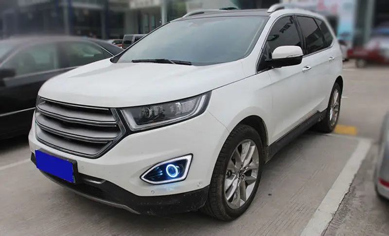 Авто подходит для Ford EDGE 2 шт. дневного света DRL+ Ангельские глазки