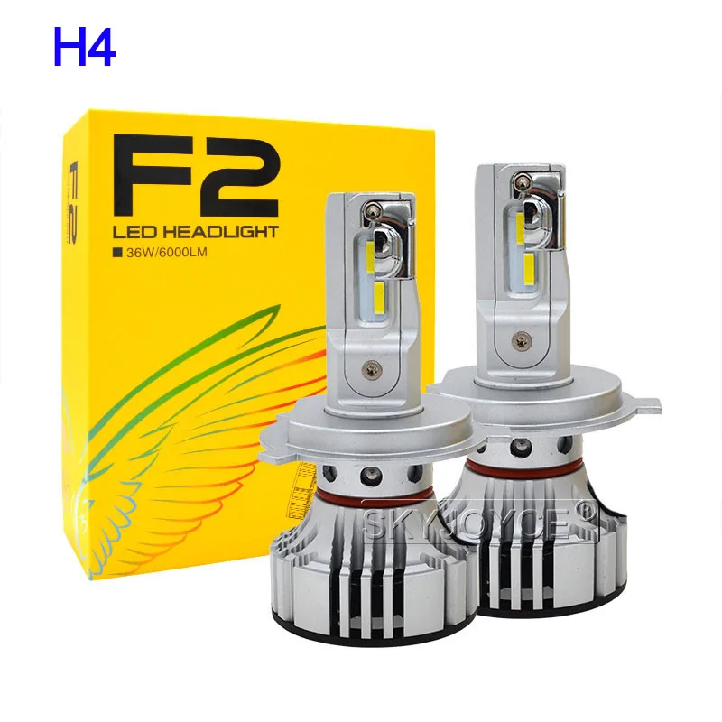 1 Set Car LED Headlight Kit F2 H4 H7 H1 H11 HB3 9005 HB4 9006 LED Bulb 72W 12000LM CSP Chips Turbo Fan 6500K Auto Headlamp Bulbs (20)
