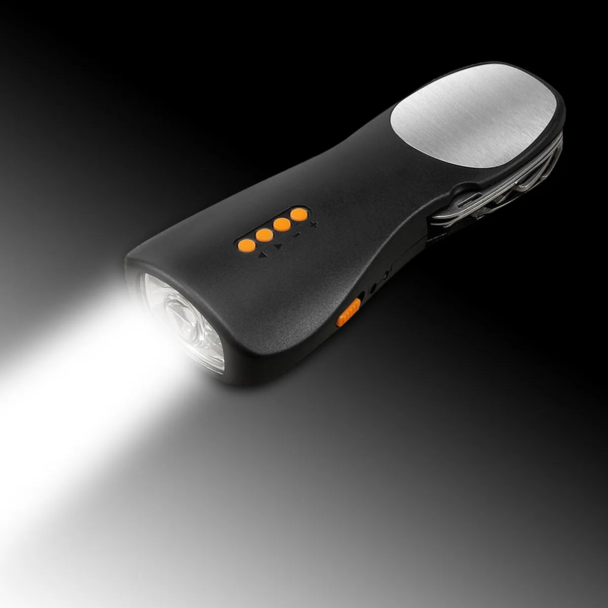 Открытый аварийный ручной коленчатого фонарик многофункциональный мобильный телефон зарядки мобильного Мощность фонарик зарядки фонарик