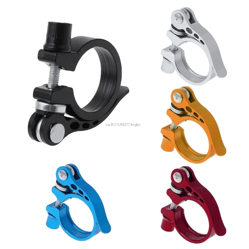 

Aluminum Alloy Seatpost Clamp Quick Release MTB Cycling 34.9 Seat Bike Accessory