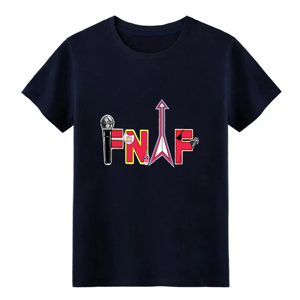 Fnaf Футболка с принтом 100% хлопок круглый вырез обычная свободная забавная