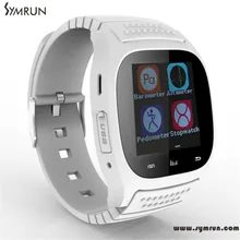 Symrun Wasserdichte Smartwatch M26 Bluetooth Smart Uhr Mit Led Alitmeter Musik-player Schrittzähler Verbesserte M26