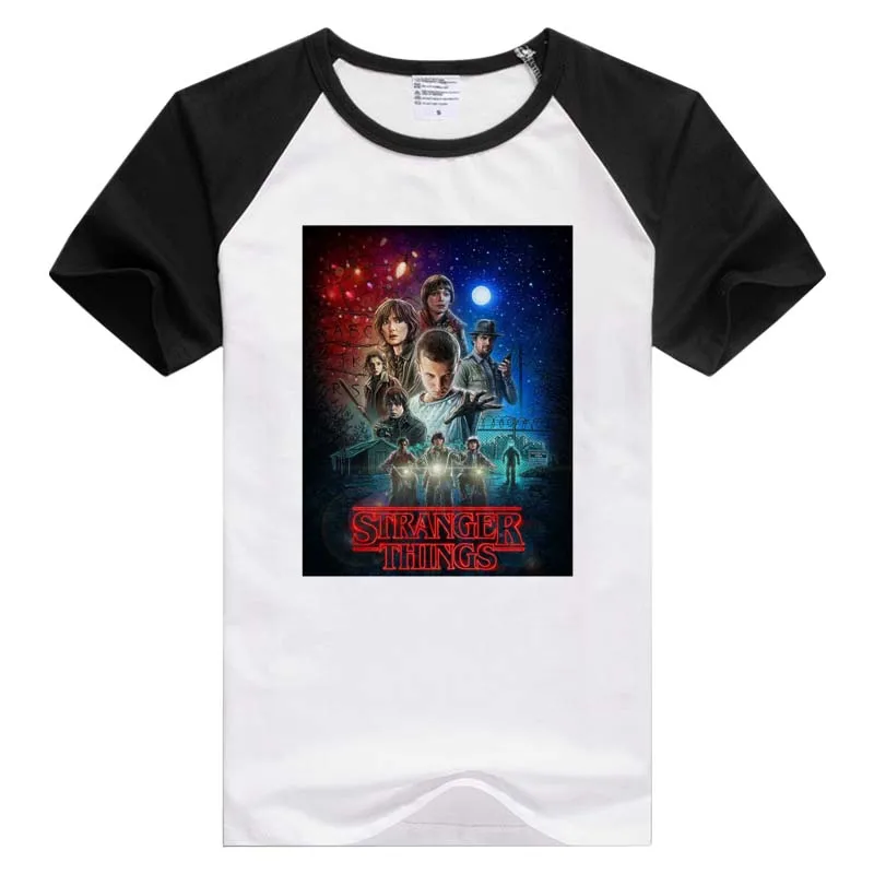 FOR Stranger Things T-shirts Men Tops Movie T shirt Funny Camisetas 2017 Short Sleeve Round Neck Harajuku Top Summer Tee GA465 | Мужская