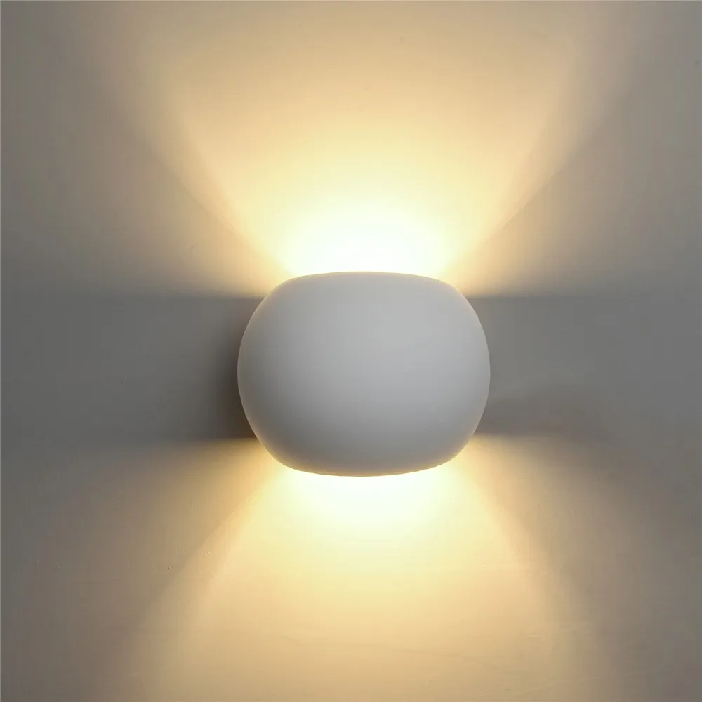 Горячая гипсовый настенный светильник для помещений настенный светильник Современный гипсовый настенный светильник с 5 Вт G9 светодиодный светильник AC110V AC220V домашний осветительный прибор
