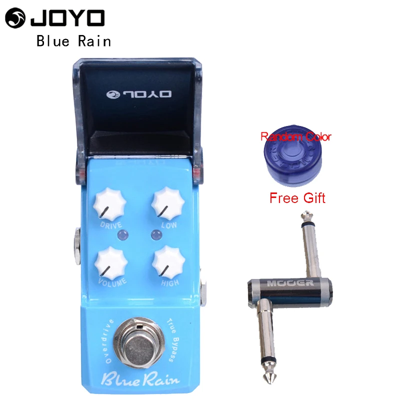 

New Joyo Ironman Series JF-311 Blue Rain Overdrive Mini Smart Effect Pedal with One MOOER PC-Z Pedal Connector and One Cover Cap