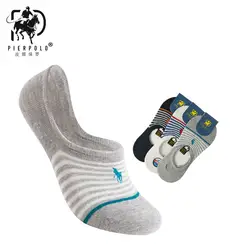 Новые хлопковые носки мужские дезодорант Для мужчин стелс мелкая рот носок полосой вышивки 3 пары пикантные короткие носки Для мужчин 2019 Pier