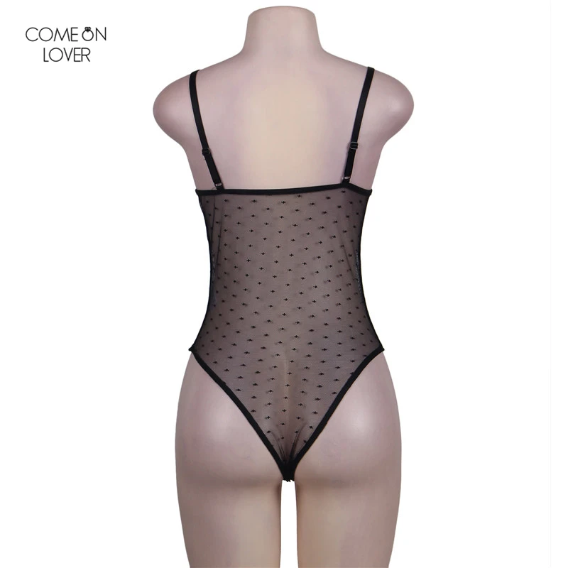 Comeonlover Холтер Плюс Размеры Тедди с кружева вышивка тела Feminino Verao дамы комбинезоны
