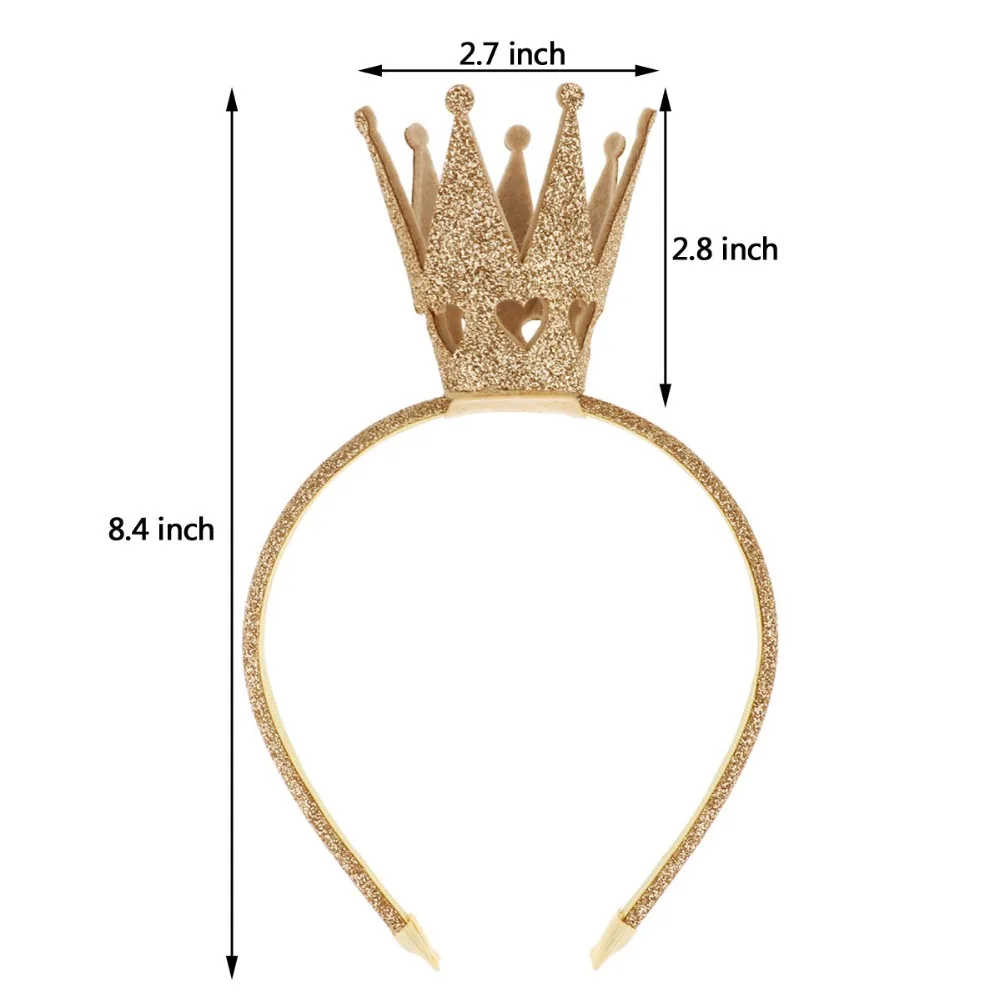 Блестящая Тиара для маленьких девочек Корона обруч для волос головной убор ободок на день рождения подарок на год Феи вечерние, свадебные, рождественские костюмы