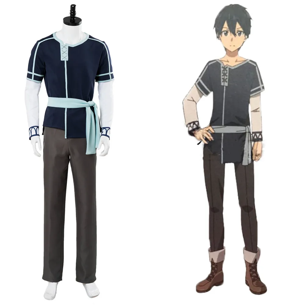 SAO Alicization Kazuto Kirigaya костюм Кирито для косплея меч искусство онлайн наряд Аниме: