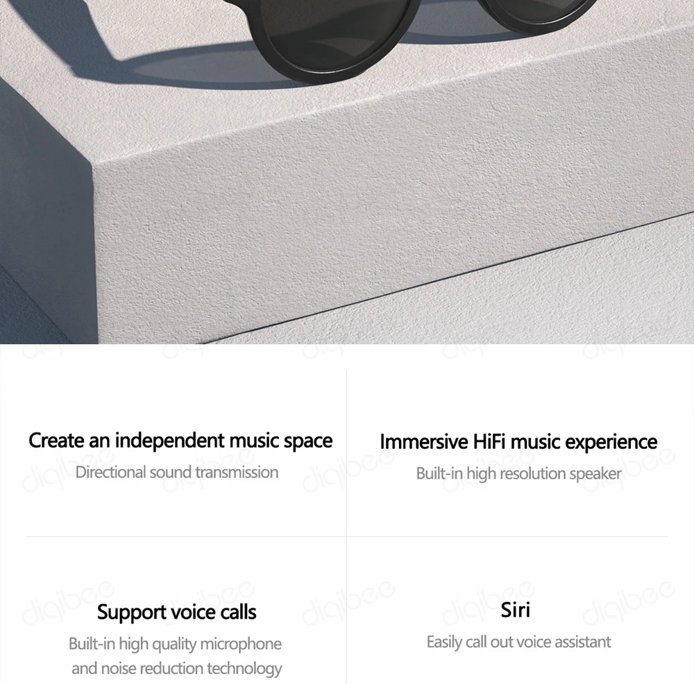 IPX4 водонепроницаемые солнцезащитные очки Bluetooth открытые направленные аудио очки стерео динамик микрофон для iPhone huawei Xiaomi умные очки