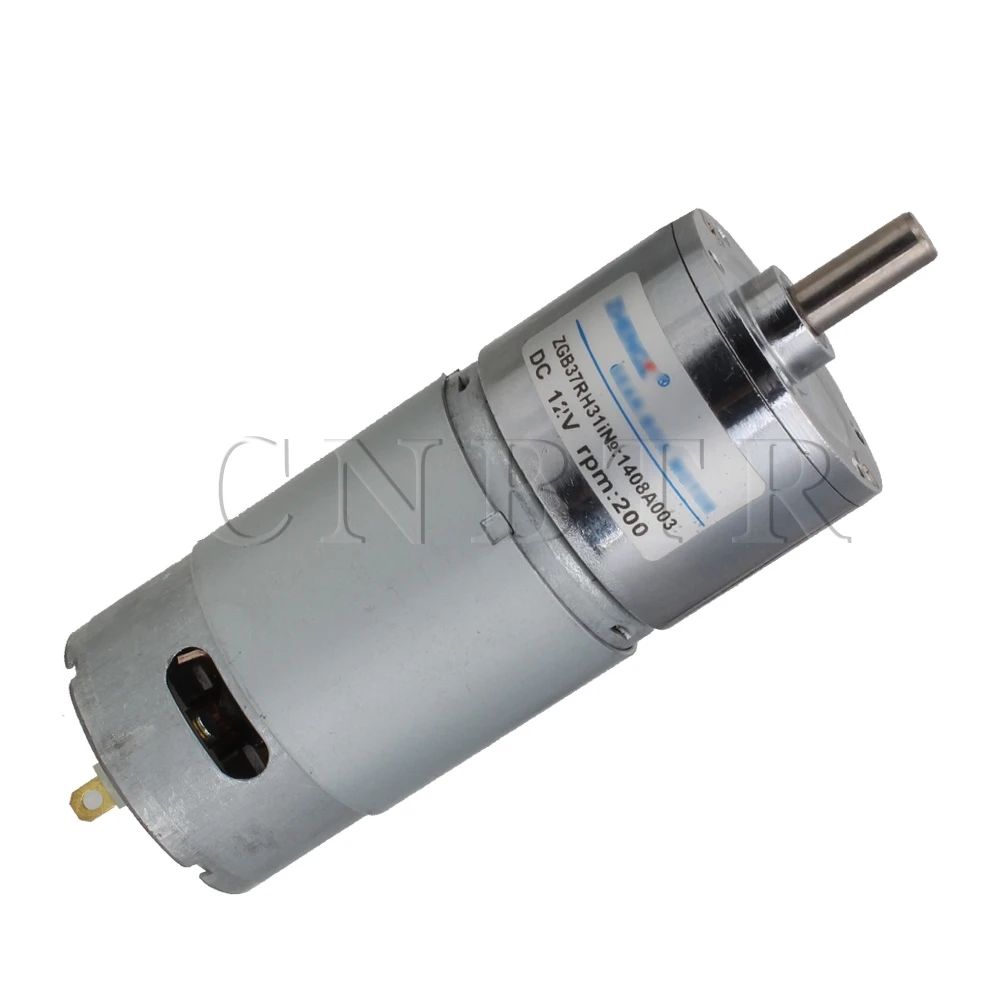 

CNBTR 12V DC 210RPM High Torque Electric Motor Low Noise Gear Box Reduction Motor