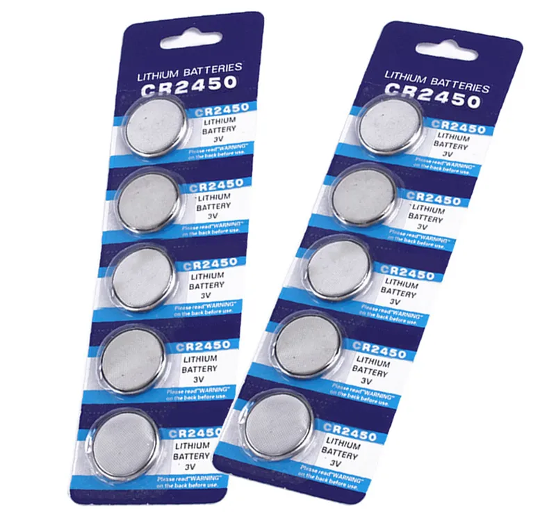 

10pcs CR2450 button cell coin battery 2450 ECR2450 KCR2450 5029LC LM2450 3V lithium Battery For Watch Electronic Devices
