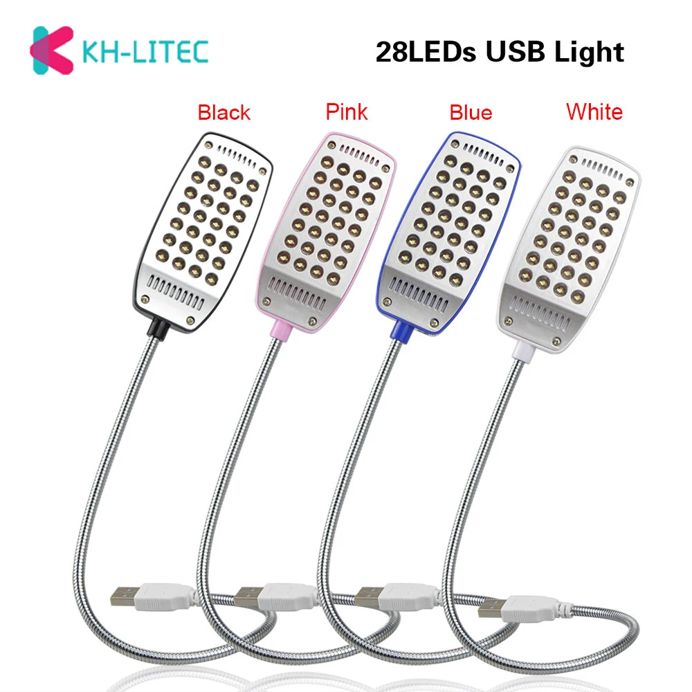 Лампа для чтения KHLITEC ночник USB светильник гибкий Уход за глазами яркий