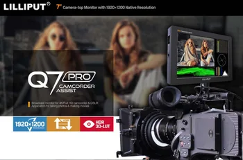 

Lilliput Q7 PRO 7" Full HD Camera Monitor with new 3D-LUT HDR with SDI and HDMI Cross Conversion Metal Housing