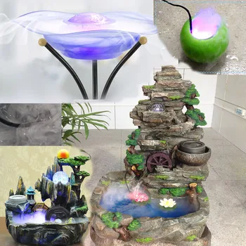 

12LED color changing Mist Maker Fogger Atomizer Air Humidifier Water Fountain Pond Fog Air Humidifier Aquarium Landscaping