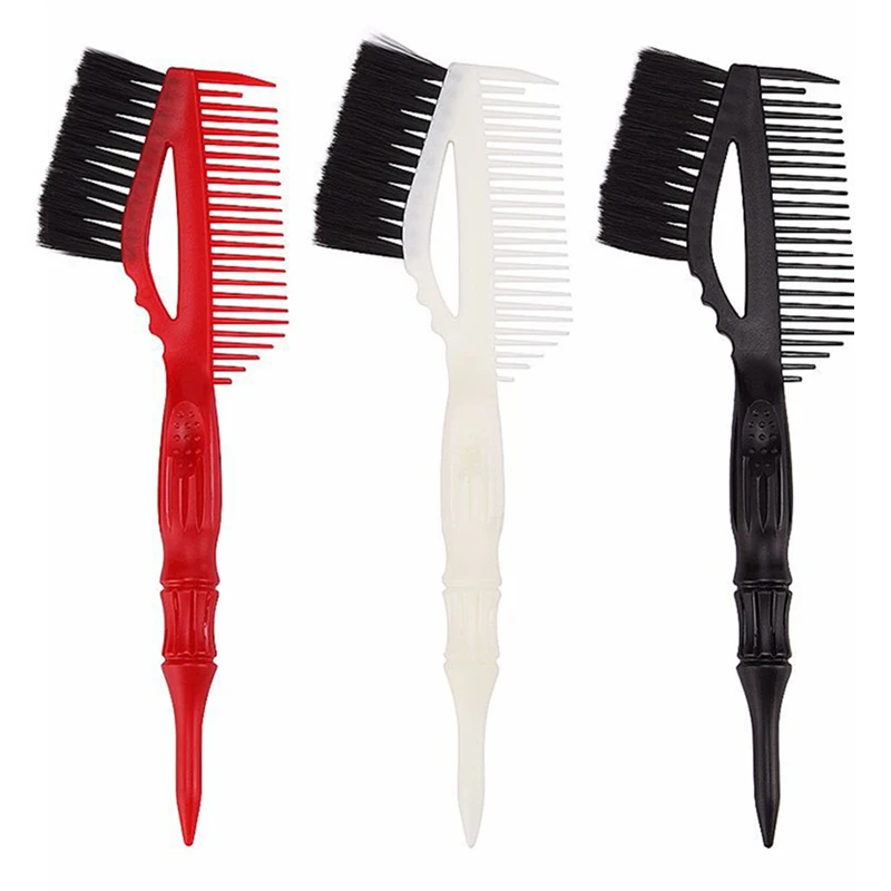 1pc Professional Non slip Handle Double Side Hairdressing Dye Comb
