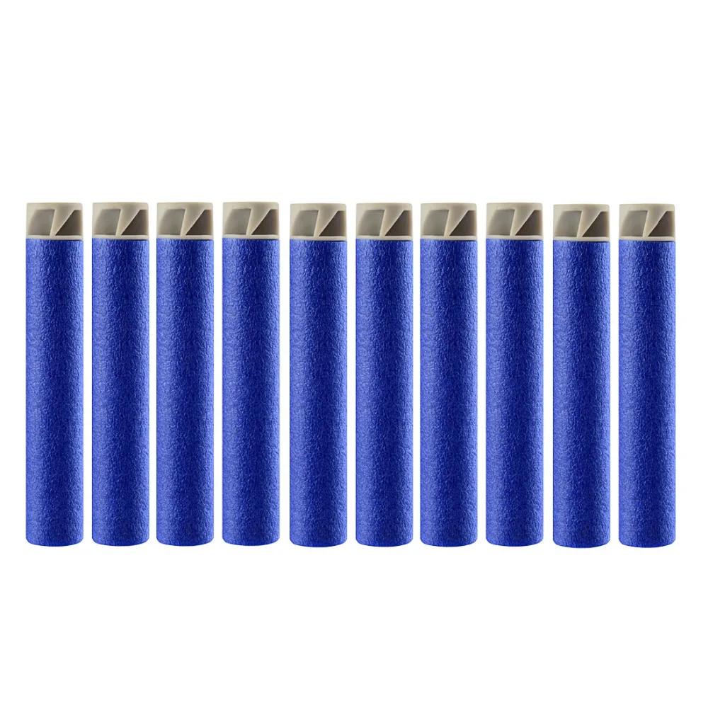 

50pcs Multicolor 7.2CM EVA Soft Hollow Hole Head Refill Darts Toy Bullets for Nerf Series Blasters Kids Birthday Gifts