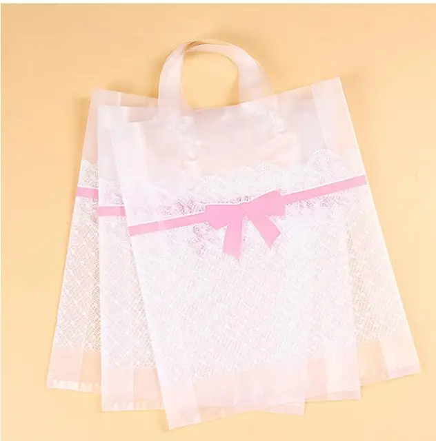 Lace Matte Plastic Bags 38 43cm 8cm Large Ping Bag Clear Lace Matte Plastic Bags 38 43cm 8cm Large Ping Bag Clear Packaging