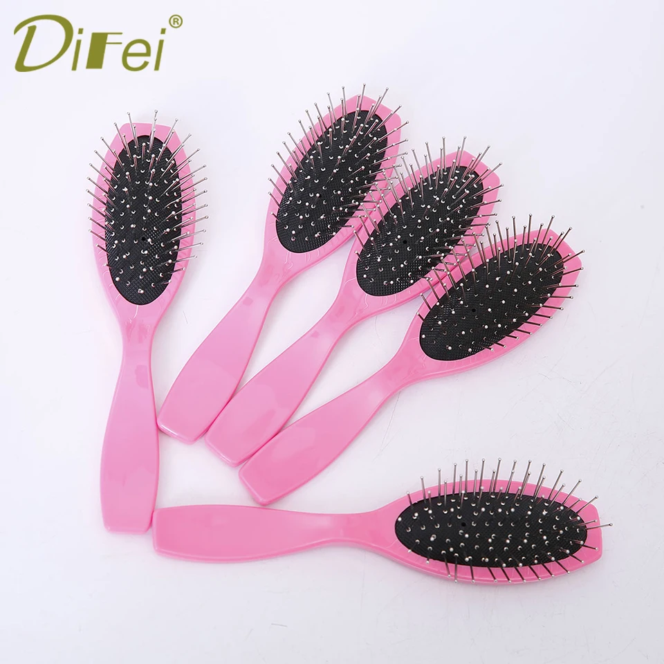 Professional Anti Static Steel Comb Brush For Wig Hair Extensions