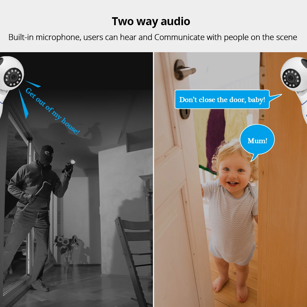 KERUI 720P 1080P HD Wifi Wireless Home Security IP Camera Security Network CCTV Surveillance Camera IR Night Vision Baby Monitor