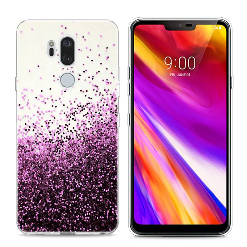 Мягкий прозрачный силиконовый чехол для LG K50 K40 Q8 Q7 Q6 V50 V40 V35 V30 V20 G8 G7 G6 G5 ThinQ Мини Q чехол со стилусом стиль 0193A - Цвет: Style 04