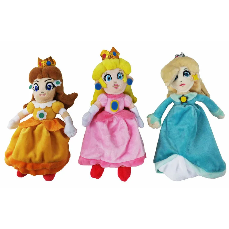 

2017 Hot Sales Brand 3PCS/SET 20cm Super Mario Bros Princess Plush Peach Daisy Rosalina Plush Doll Soft Stuffed Toys