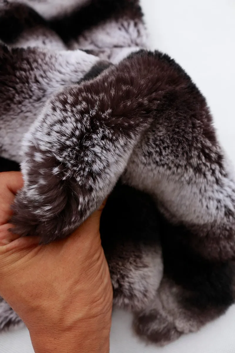 240 x 180 cm Large size Chinchilla rex rabbit fur plate  (5)