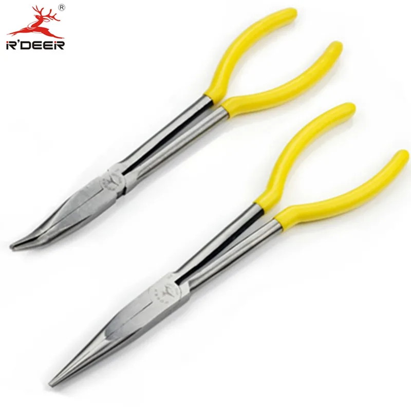 RDEER 11''/275mm Ultra Long Handle Long Nose Pliers Maximum Opening