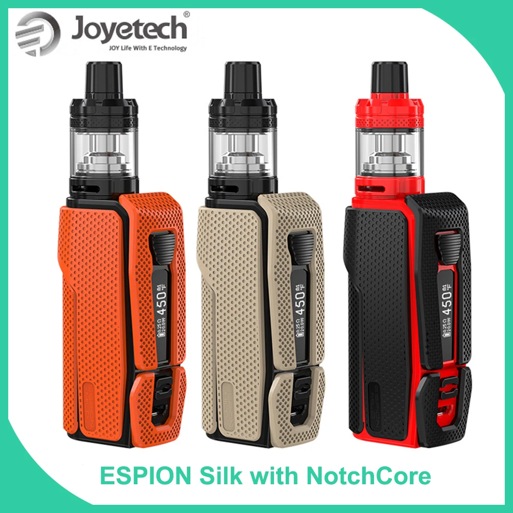 

Original Joyetech ESPION Silk Kit with NotchCore Atomizer 2.5ml built-in 2800mAh Battery 80W Mod Box E-cigarette vape kit