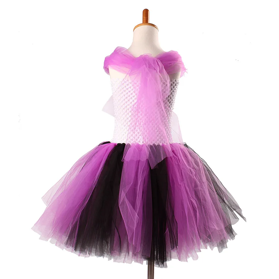 Kids Spider Pattern Tutu Dress Children Cosplay Halloween Christmas Costume Baby Girls (15)