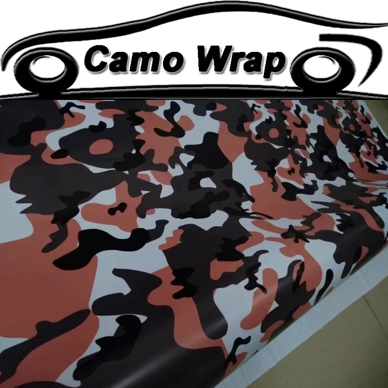 Black-Orange-Camouflage-Vinyl-Film-Car-Wrap-DIY-Styling-Adhesive-Car