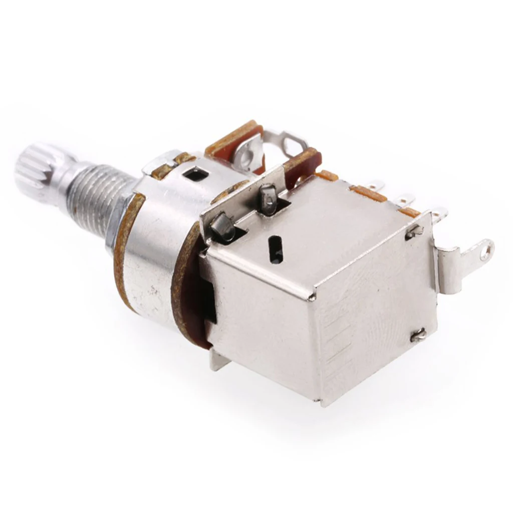 3Pcs A500K Push Pull Control Pot Potentiometer Volume Tone Switch for Electric Guitar Bass Replacing & Adjusting Volume Controls