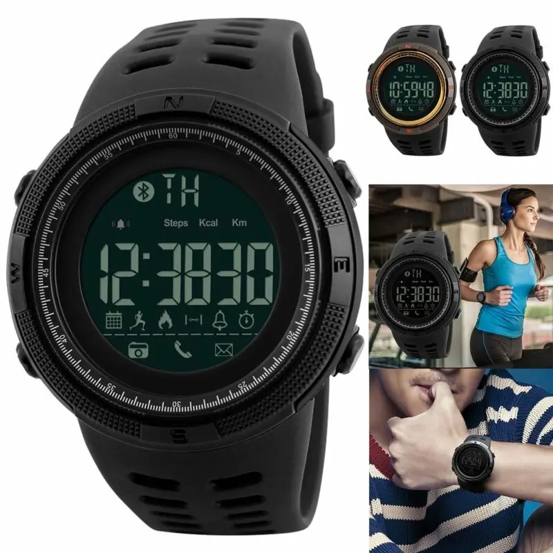

2019 Smart Watches SKMEI Fashion Men's Smart Watch Bluetooth Digital Sports Wrist Watch Waterproof