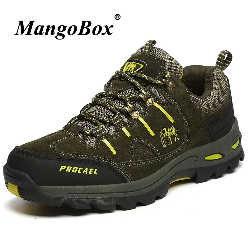 

2019 Hiking Shoes Men Rubber Sole Climbing Mountain Sneakers Size 38-45 Outdoor Trekking Shoes for Man Comfortable Hiking Shoes