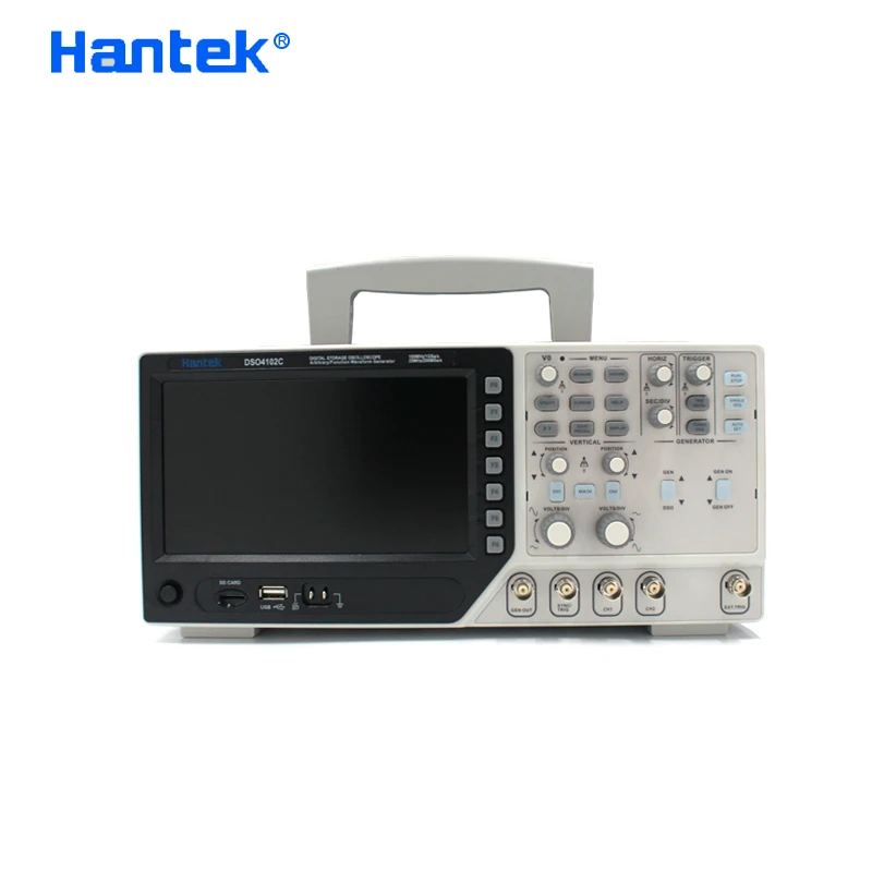 Hantek DSO4102C цифровой мультиметр осциллограф USB 100 МГц полоса пропускания 2 канала Ручной Osciloscopio портативный логический анализатор