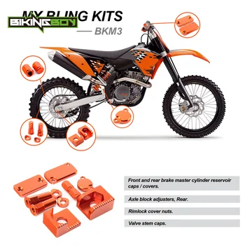 

BIKINGBOY For KTM SX 65 SX65 2013 13 MX Offroad Motocross Full Set Aluminum Alloy CNC Orange Bling Kits