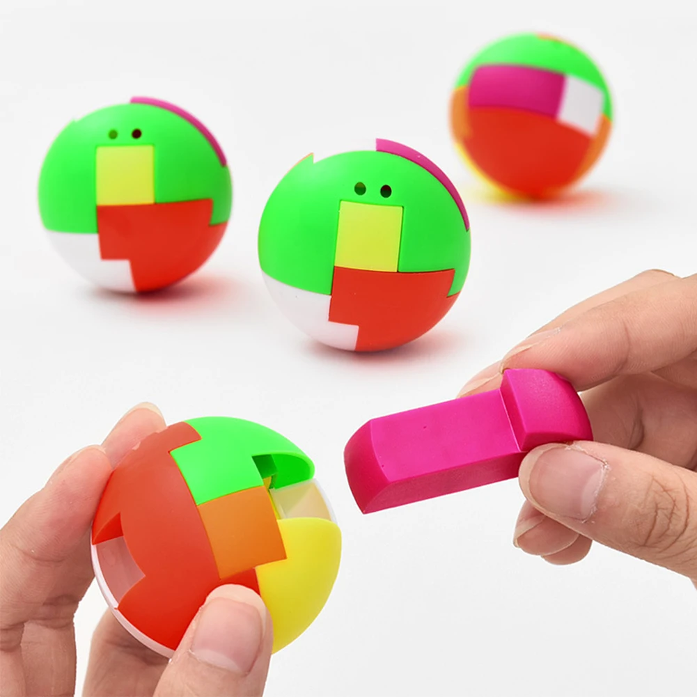 Креативный красочный куб капсула интеллект сборка шар кулон Дети День рождения сувениры игра игрушки подарок