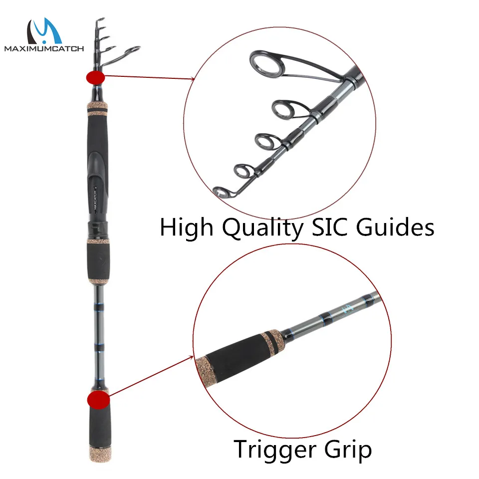 Vara de Pesca de Água Vara de Pesca Maximumcatch Grau Superior 2.1 2.4 2.7 m Perseguidor Telescópica Doce Fiação 2.0 - 16 m perseguidor telescópica vara de pesca de