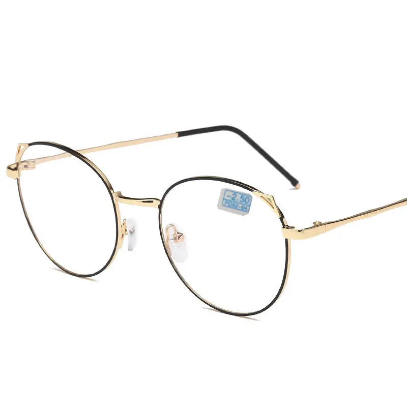 Seemfly очки для чтения, мужские и женские кошачьи уши, металлическая оправа, круглые очки для дальнозоркости, Анти-усталость, модные очки для чтения