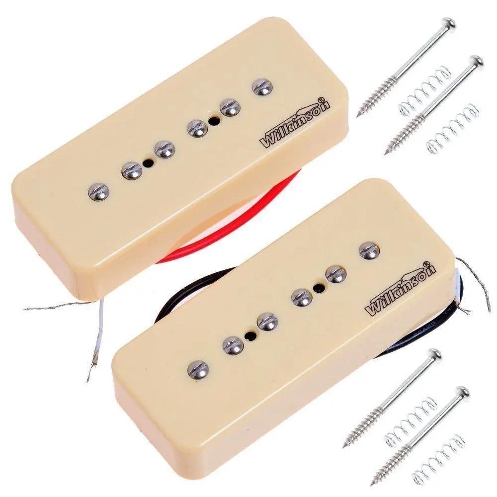 

1 Pcs WILKINSON Cream P90 Soapbar Single Coil PICKUPS Neck For LP Electric guitar